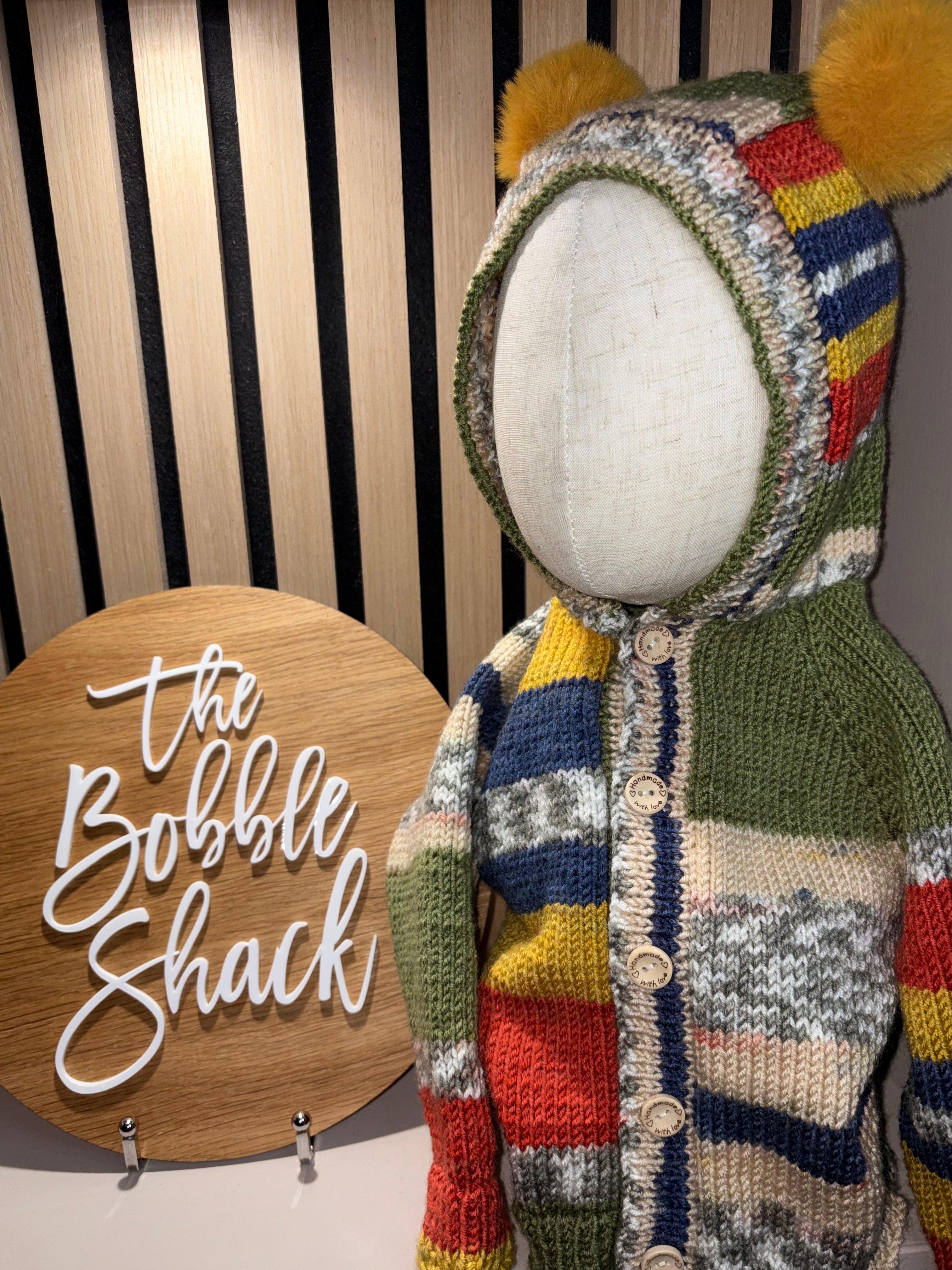 Multi Coloured Knitted Cardigan